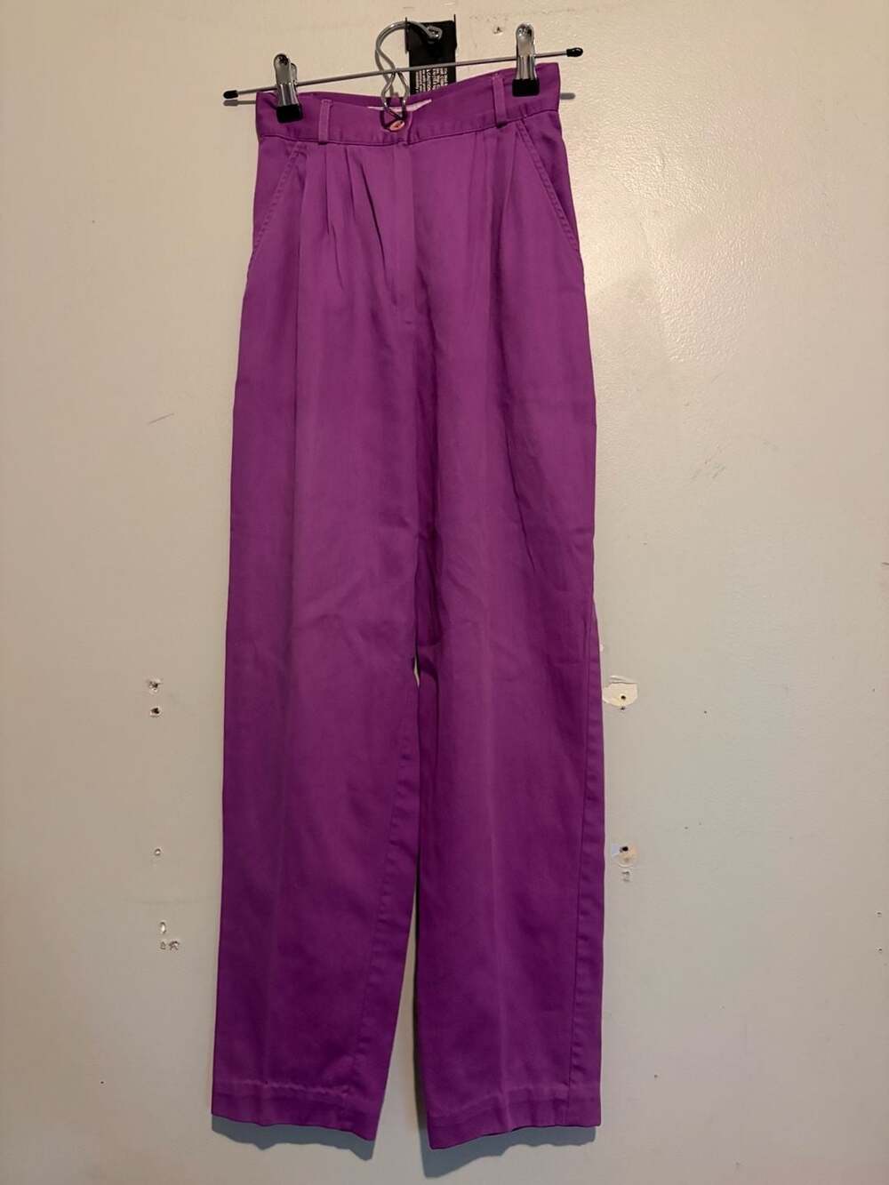 Smart Parts Vintage Purple Pleated High Waisted Trousers